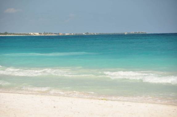 A impressionante cor do mar do Caribe, em Tulum, no México